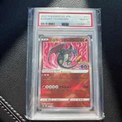PSA 10 Radiant Charizard 011 Pokemon Go Japanese 2022 - Image 1