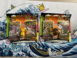 Pokemon TCG: Back to School Eraser Blister - Evolving Skies, Astral - Set Of 2 820650829536 - Image 1