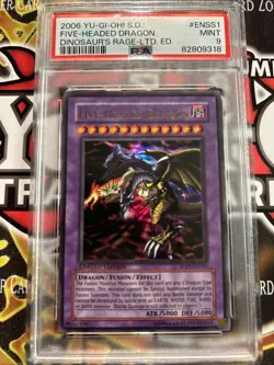 YuGiOh FIVE-HEADED DRAGON SD09-ENSS1🔥PSA 9 MT🔥LIMITED EDITION-2006 ULTRA RARE - Image 1