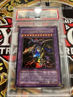 YuGiOh FIVE-HEADED DRAGON SD09-ENSS1🔥PSA 9 MT🔥LIMITED EDITION-2006 ULTRA RARE - Image 2