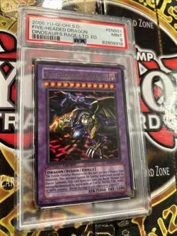 YuGiOh FIVE-HEADED DRAGON SD09-ENSS1🔥PSA 9 MT🔥LIMITED EDITION-2006 ULTRA RARE - Image 5
