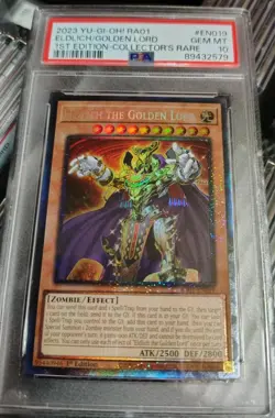 Yugioh Eldlich The Golden Lord Collectors Rare PSA 10 - Image 1
