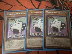 3x Marshmao Yummy Yu-Gi-Oh DOOD-EN024 1st Edition Play Set - Image 1