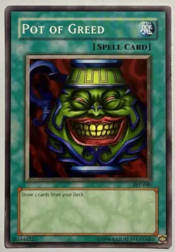 Pot Of Greed SYE-040 (LP) Unlimited Common 2002 Yu-Gi-Oh! Card TCG - Image 1