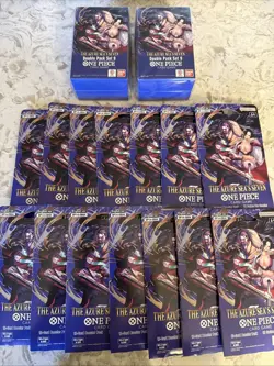 One piece Azure Sea’s Seven Sleeved Packs x14 + (2) Double Pack Set 9 NEW SEALED - Image 1