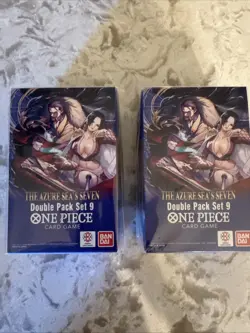 One piece Azure Sea’s Seven Sleeved Packs x14 + (2) Double Pack Set 9 NEW SEALED - Image 5