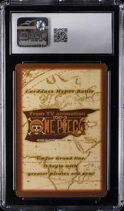 1999 ONE PIECE JPN FIRST STAGE FOIL - CARDDASS HYPER BATTLE #C14 SHANKS CGC 8 - Image 2