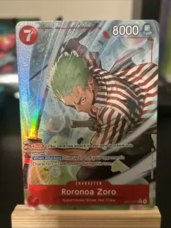 Roronoa Zoro Alt Art OP14-015 One Piece TCG English IN-HAND - Image 1