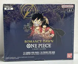 2022 One Piece Romance Dawn OP-01 White Bottom Factory Sealed Booster Box - Image 1