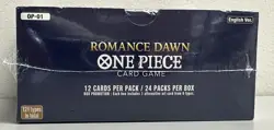 2022 One Piece Romance Dawn OP-01 White Bottom Factory Sealed Booster Box - Image 3
