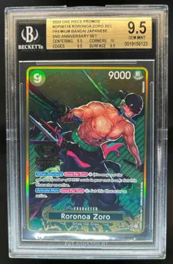 2025 One Piece Japanese 2nd Anniversary Set Roronoa Zoro #OP06-119 BGS 9.5 - Image 1