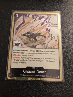 Ground Death OP14-096 The Azure Sea's Seven Foil One Piece Tcg Op14 - Image 1