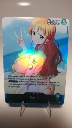 Nami Full Art Goddess Story One Piece Waifu Trading Card Holofoil - Image 1