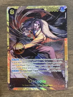 Crocodile -OP14-120 SEC One Piece TCG The Azure Sea's Seven Foil - Image 1