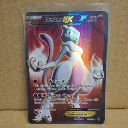 Pokemon Mewtwo-EX TCG Full Art Ultra Rare Holo Card Breakthrough 158/162 nm - Image 1