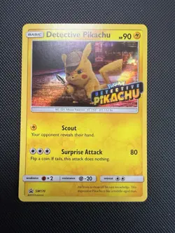 Detective Pikachu SM170 Promo Pokemon Card NM- - Image 1