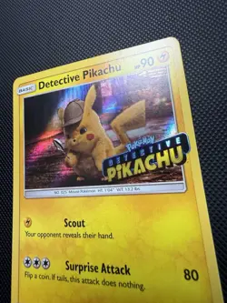 Detective Pikachu SM170 Promo Pokemon Card NM- - Image 3