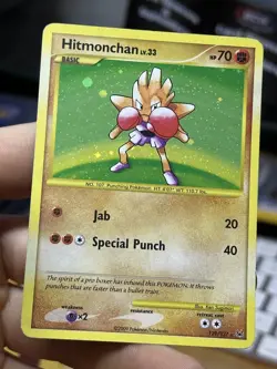 Hitmonchan 129/127 SECRET RARE Platinum 2009 Holo Pokemon Card TCG - Image 5