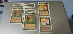 16 Llanowar Elves Magic The Gathering Green Cards. 6th, 7th Edition. - Image 1
