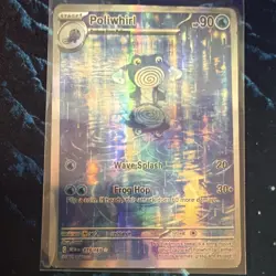 Pokemon Poliwhirl Holo English Card 175/165 2022 Standard Size - Image 2