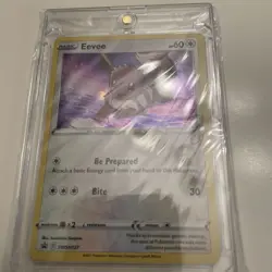 Eevee SWSH127 LP-NM Black Star Cosmos Holo Promo Pokemon Card - Image 1
