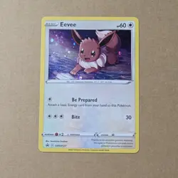 Pokemon Eevee SWSH127 SWSH: Sword & Shield Black Star Promo Holo Card 2021 LP - Image 1