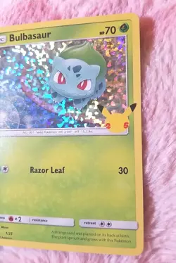 2021 Bulbasaur 1/25 McDonalds 25th Anniversary Promo Pokemon Card - Image 3