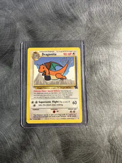 Pokemon TCG Dragonite 5 Black Star Promo Card WB First Movie 1999 - Image 1