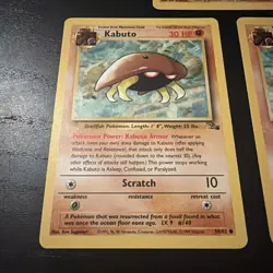 3x Kabuto Pokemon Fossil Set 50/62 Cards - Image 3