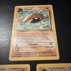 3x Kabuto Pokemon Fossil Set 50/62 Cards - Image 4