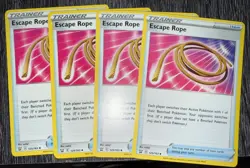 4x ESCAPE ROPE 125/163 Battle Styles Playset Trainer Pokemon Card Near Mint - Image 1