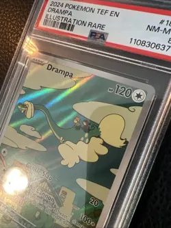 Drampa Temporal Forces 184/162 Illustration Rare Pokemon Card PSA 8 - Image 2