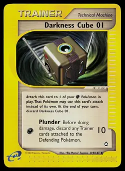 Pokemon Card - Darkness Cube 01 Aquapolis 119/147 Uncommon - Image 1