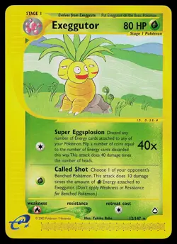 Pokemon Card - Exeggutor Aquapolis 12/147 Rare Non-Holo - Image 1