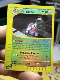 Porygon2 28/147 Aquapolis 2002 Reverse Holo E-Series Vintage Pokemon Card TCG - Image 3