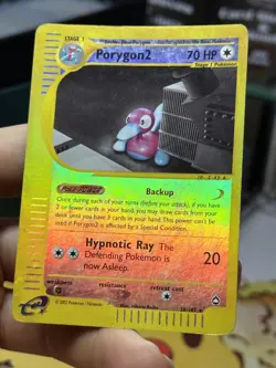 Porygon2 28/147 Aquapolis 2002 Reverse Holo E-Series Vintage Pokemon Card TCG - Image 4