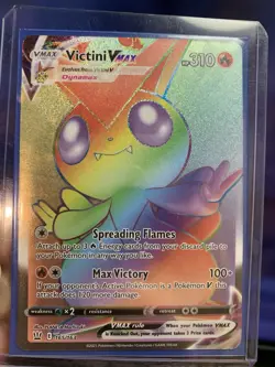 Victini VMAX 165/163 Battle Styles Rainbow Secret Rare 2021 Pokemon TCG Card - Image 3