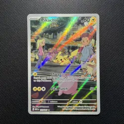 Pokemon Pikachu 173/165 SV2a 151 Art Rare English Pokemon Card Near Mint - Image 1