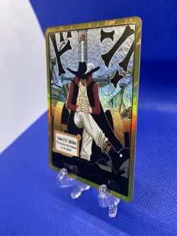Dracule Mihawk OP14 Gold Don!! Azure Sea's Seven One Piece Card English NM - Image 3