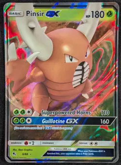 Pinsir GX 2019 Hidden Fates Full Art Ultra Rare Pokemon Card 6/68 (NM) - Image 1