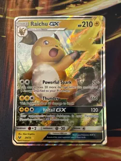 Raichu GX 29/73 Shining Legends Holo Card Near Mint Condition - Image 1