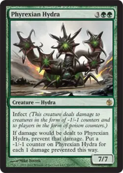 1x Phyrexian Hydra Moderate Play MTG Magic - Kid Icarus - - Image 1