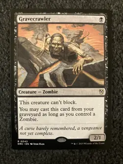 Magic The Gathering MTG - Gravecrawler - Commander: Aetherdrift - Image 1