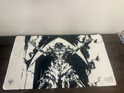 Ultra PRO Magic The Gathering Playmat Pinfinity Black White Stitched - Image 1