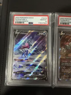 Crown Zenith Psa 10 Set GG41 Raikou V , GG38 Suicune V , And GG36 Entei V - Image 3