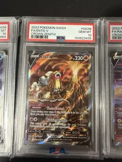Crown Zenith Psa 10 Set GG41 Raikou V , GG38 Suicune V , And GG36 Entei V - Image 4