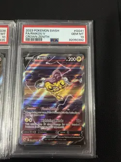 Crown Zenith Psa 10 Set GG41 Raikou V , GG38 Suicune V , And GG36 Entei V - Image 5