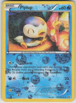 Pokemon TCG Piplup Uncommon Legendary Treasures: Radiant Collection RC6/RC25 - Image 1