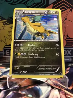 Pokemon TCG Dragonite 83/116 Plasma Freeze Cosmos Holo Rare LP - Image 1