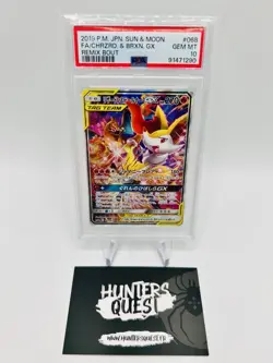 PSA10 Dracaufeu Charizard & Braixen GX 068/064 Remix Bout sm11a Pokemon Japanese - Image 1